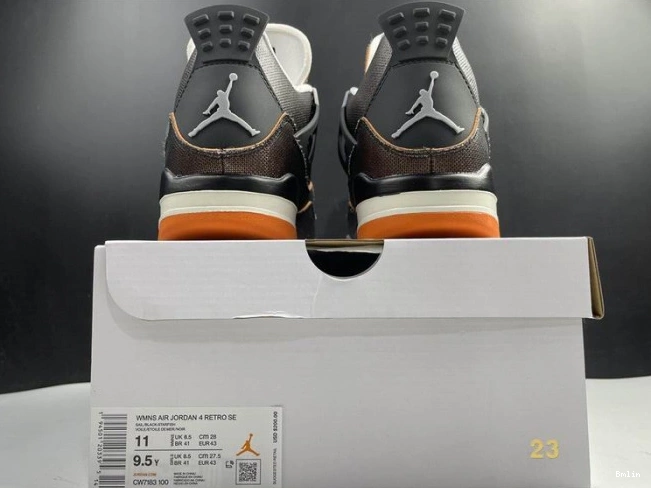 Bmlin Jordan 4 CW7183-100 Air Retro (W) Starfish 0703